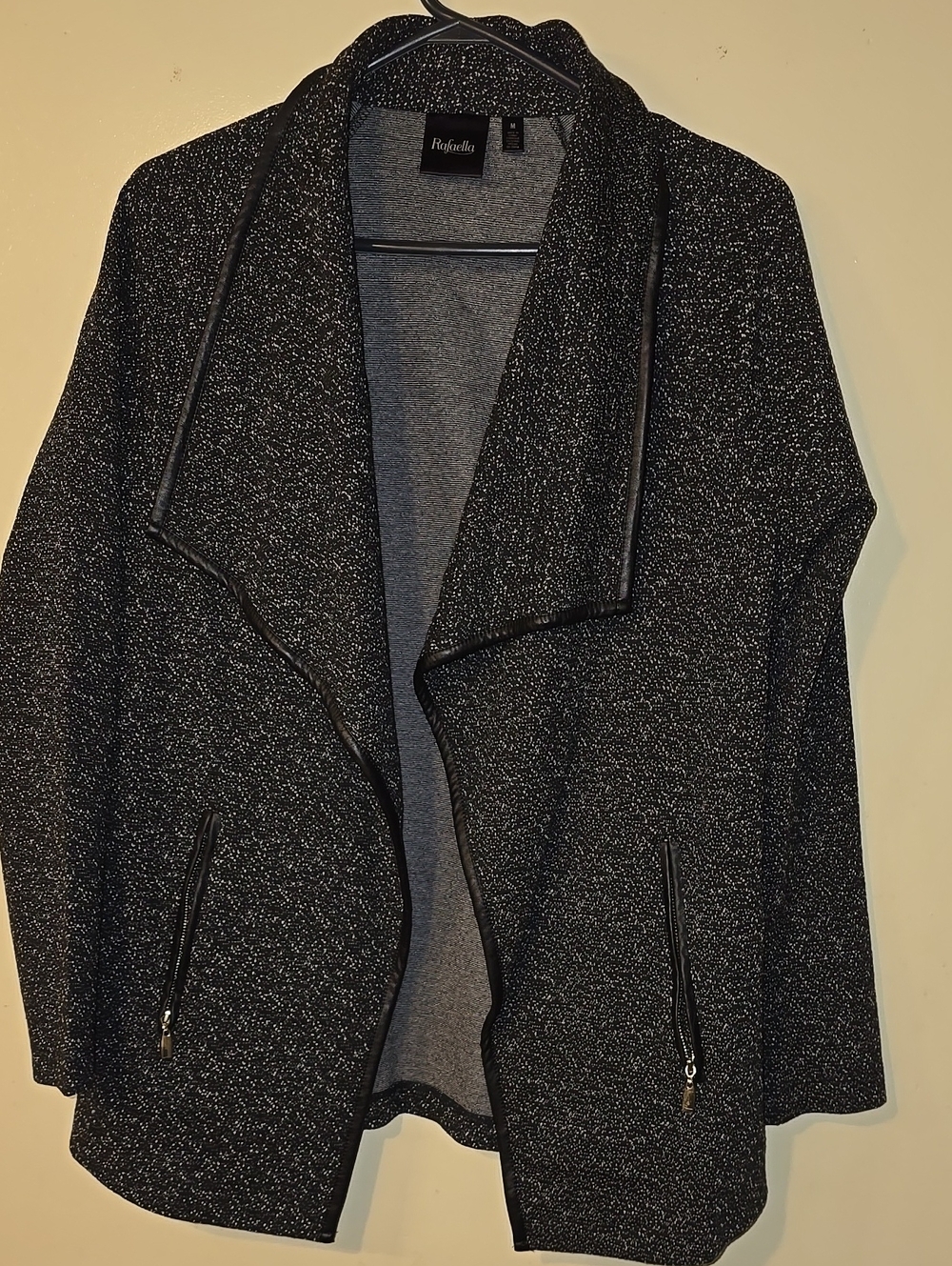 NWOT Rafaella Open-Front Draped Jacket - Picture 3 of 7